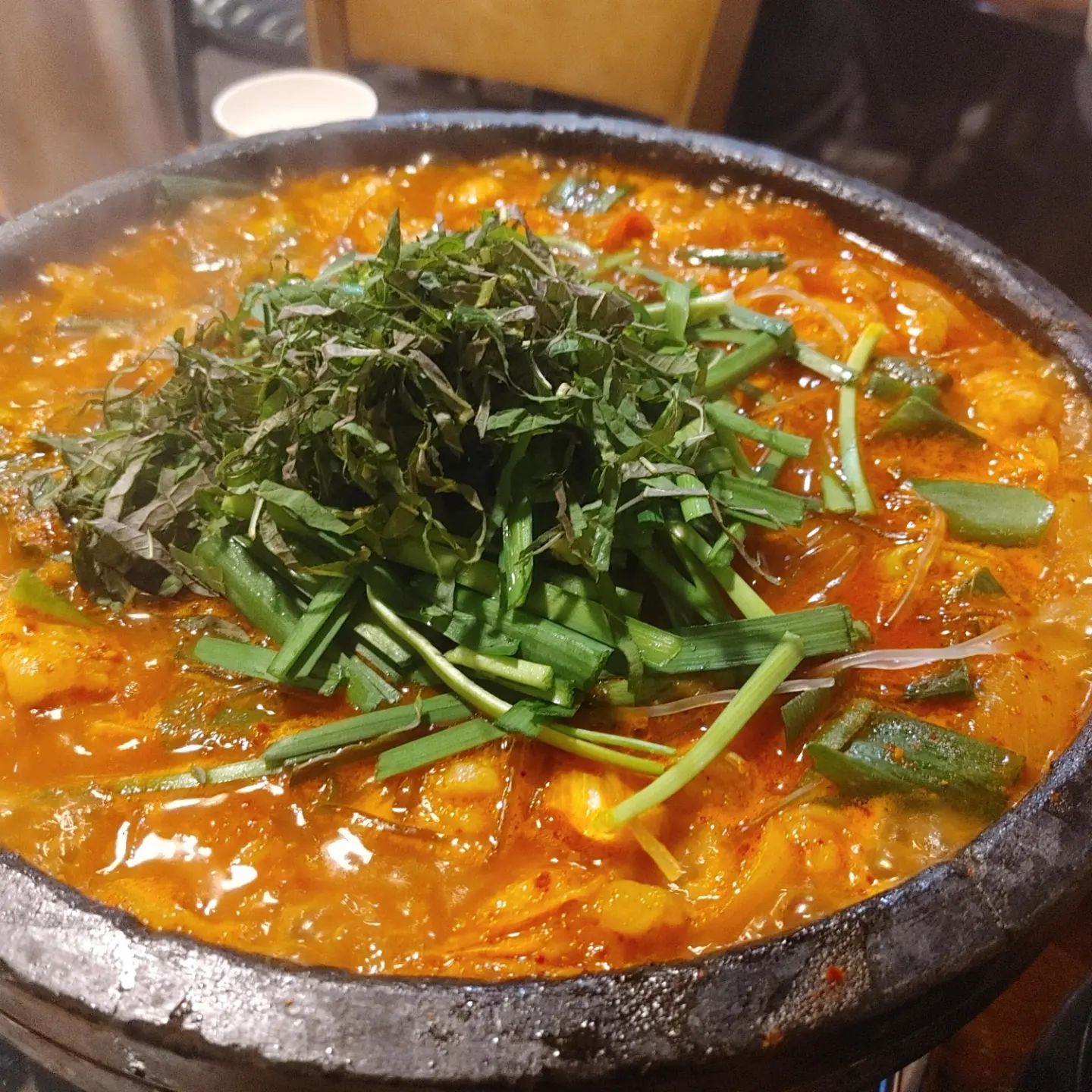 곱창전골엔 소주지

#부산#장산#소막골#곱창전골#술시