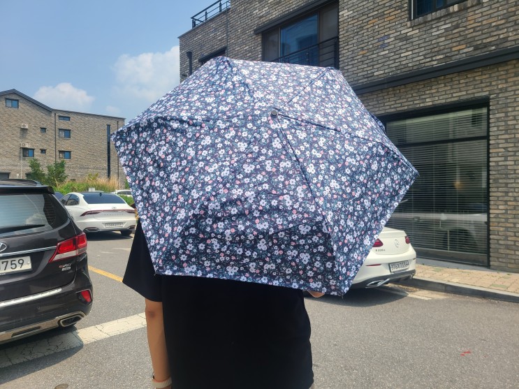 암막우양산 고급스러운 크로커다일 3단 UV 차단양산