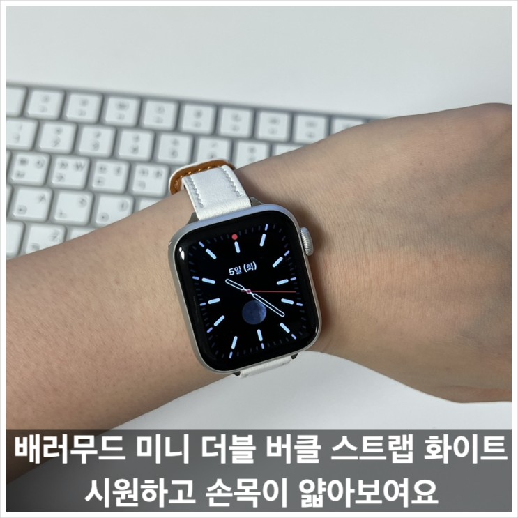 [제품리뷰] 여름맞이 애플워치 줄질.배러무드 미니더블버클 스트랩 후기