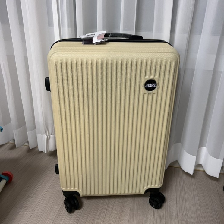 에스쿠다마 아로나 캐리어_ 24인치 베이지 캐리어 추천 _출산가방 추천