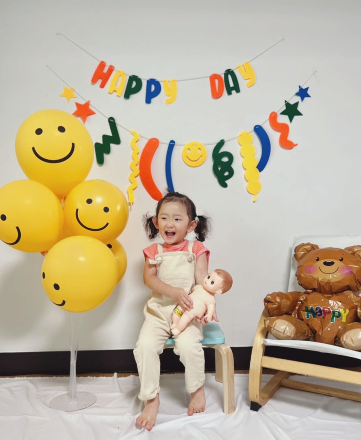 생일파티용품추천, 아이 기념일에 베이비아이 풍선으로 사진남기기