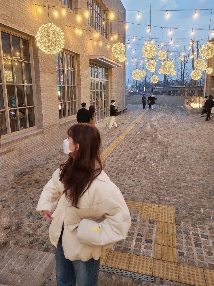 코듀로이 숏패딩 코벳블랑 아이보리 골덴 다운점퍼 코디
