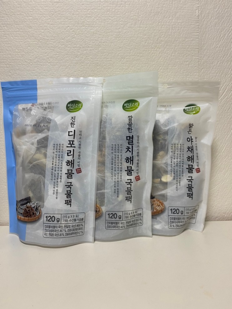 바다소리 천연재료 비법육수팩으로 요리에 깊이를 더하자!