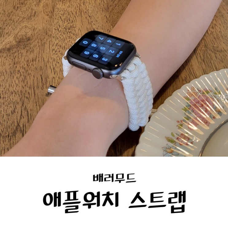애플워치 여름 스트랩 추천 / 배러무드 애플워치 줄질 스포티 로프 스트랩
