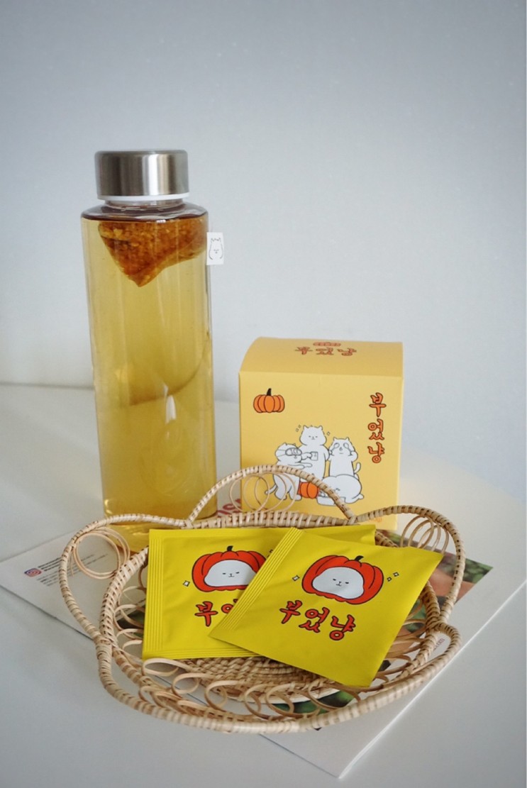 부었냐 그럼 부었냥해 붓기차 늙은호박차 효능도 체크!