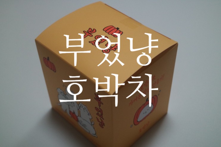얼굴팅팅부엇을때 마셔야 하는 차 부었냥 호박차 리뷰