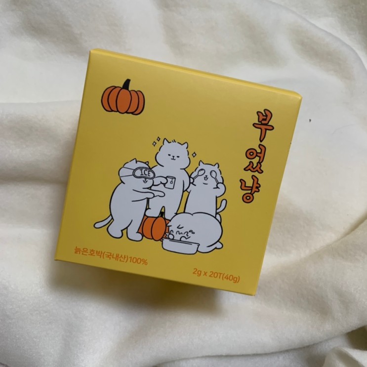 호박티 부었냥 추천해요