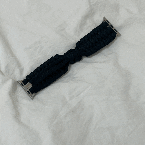 애플워치운동스트랩 배러무드 애플워치 40mm • 스포티 로프 스트랩 블랙 실사용후기