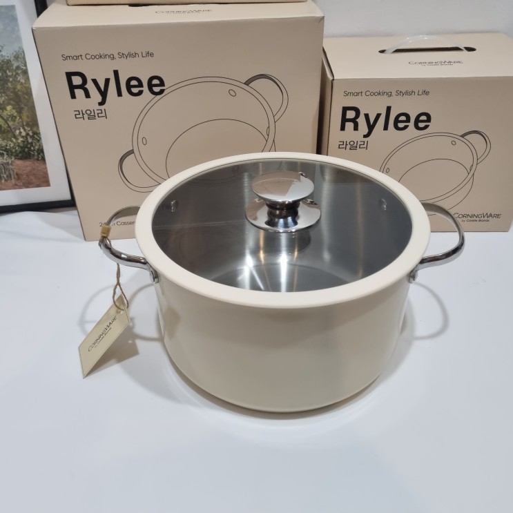 곰탕, 사골 등 대용량 끓이기 좋은 스텐냄비, 코렐 코닝웨어 라일라 24cm 양수냄비 사용 후기 (ft. 연마제 제거 방법)