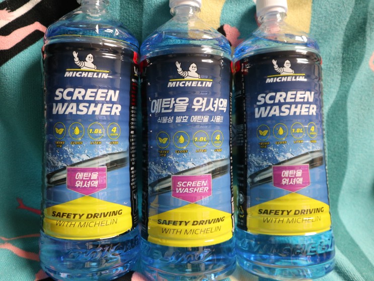 자동차용품 미쉐린 차량용 에탄올 워셔액_식물성 발효 워셔액 사계절 워셔액 추천해요~