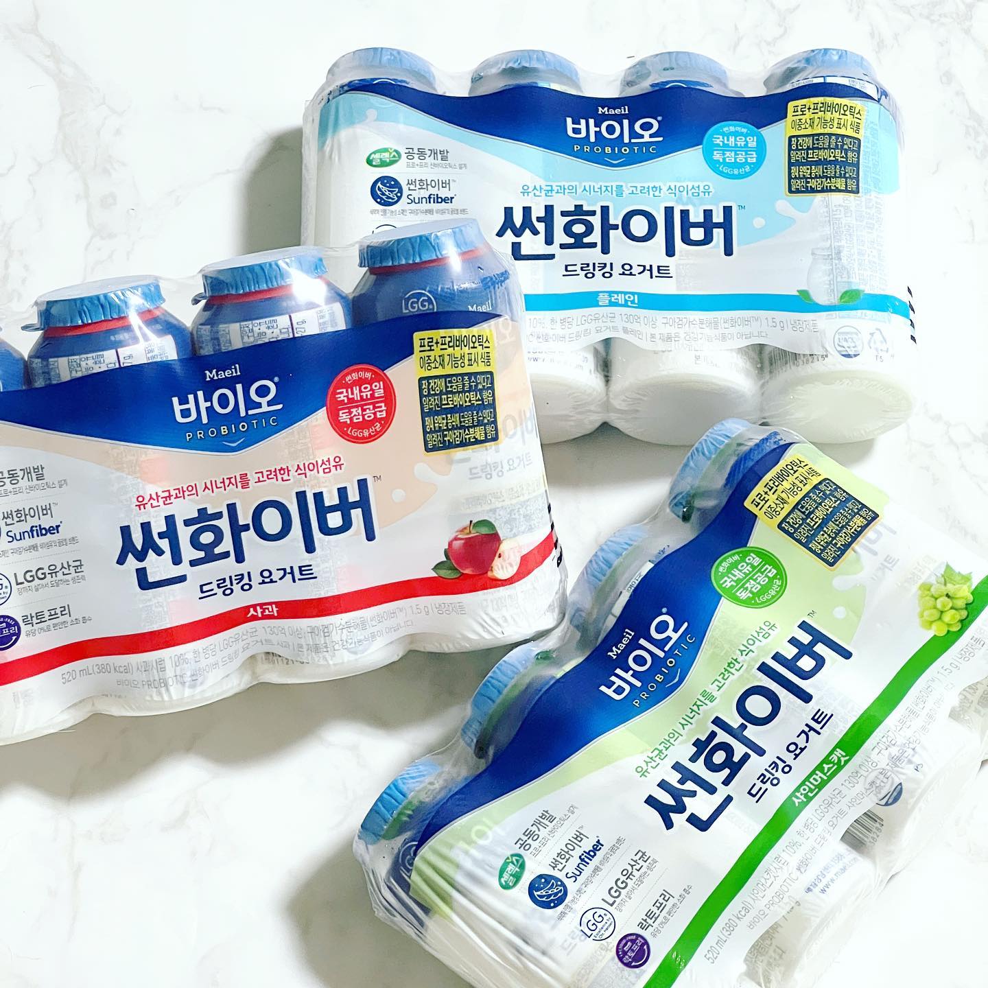 #할인구매 freshmaeil #매일바이오 #썬화이버

프로바이오틱스 몸에 좋은건 다 아시죠?
매일바이오썬화이버 드링킹요거트는
락토바실러스 람노서스 GG인 LGG유산균과
구아검가수분해물이 들어있어서
건강한 장건강을 지킬 수 있어요

저지방에 락토프리니까 먹고 나서 속도 편하고
무엇보다 맛있어서 자꾸 먹게 됨

플레인 / 샤인머스캣 / 사과 세가지 맛 다 맛있지만
제 취향은 그래도 조금 더 꾸덕한 플레인💙

#매일유업 #드링킹요거트 #매일바이오썬화이버 #유산균 #구아검가수분해물 #lgg유산균 #신상품나왔을땐 #08L
