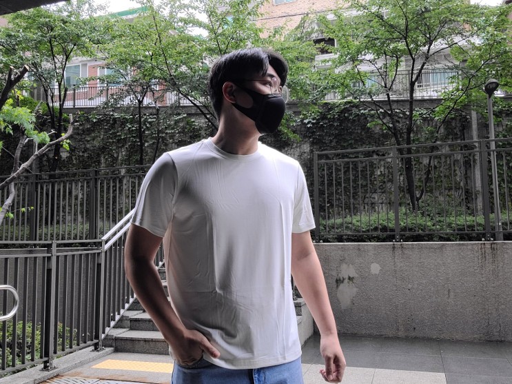 기본티셔츠 한스앤카일 마이크로모달티셔츠 착용 후기
