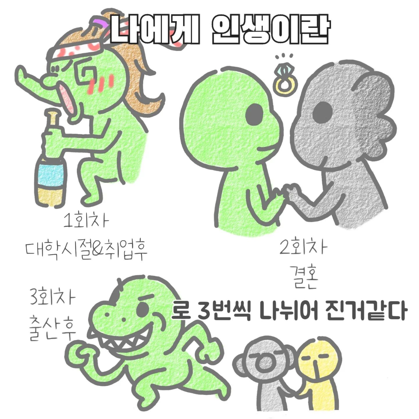 4남매를 그 힘든시절 
멋지게 키워주신 엄마가 갑자기
생각도 나고..요즘 아이들 에게도 
고마운 마음이 들어서 이 툰을 그리게 되었어요..🙂 새벽3시가 넘었지만 
(이따 애들 어떻게 보죠...ㅋㅋㅋ)🥲
커피각...ㅋㅋㅋㅋㅋ
오늘따라 엄마가 많이 생각이 나네요
아 물론 ..!건강하게 잘 계신답니다🤣
아니 그냥 생각이 나네요 ㅎㅎ
있을때 잘해야겠어요 ㅎㅎ
직장을 다니면서 결혼을 하면서 
아이들을 낳으면서 제 인생을 이렇게 
3번이 바뀐거 같아요 ㅎㅎ
그렇게 3번의 기회를 스스로 결정하게 되면서 스스로 에게 질문을 하게 됩니다 
그래서 넌 행복하니? .. 
인생은 매번 선택과 고민을 하게되죠 
자신의 선택이 어떻게 되었던 그 선택을 존중하고 결론은 그저.. 행복했으면 좋겠습니다 ..!
우리는 누구에게 정말 소중한 자식이자 아이들의 소중한 엄마 이니까요 🙂
저희 엄마에게도 엄마가 필요하다는걸 요즘 정말 많이 느끼네요..엄마도 엄마이지만 엄마도 엄마가 처음이니까요 엄마도 엄마가 필요하잖아요 🥲
지금은 계시질 않지만..
계셨다면 정말로 저희 엄마가 많이 좋아하셨을 거에요 ㅎㅎ
오늘도 감사합니다 ❤

#쌍둥이수면교육 #육아툰#쥐띠맘#쌍둥이재우기#생활툰#쌍둥이재우기스킬#유아바디필로우 #유아베개추천#22갤아기 #육아일기#임산부툰#반려견툰#육아공감툰#남매둥이 #쌍둥이육아#육아소통#쌍둥이툰#쌍둥이#쌍둥이육아툰#신생아재우기#새벽반
#통잠성공#코알라쿠션#통잠베개#신생아바디필로우#신생아바디필로우추천#아기바디필로우#육아스타그램#산책#안자는사람