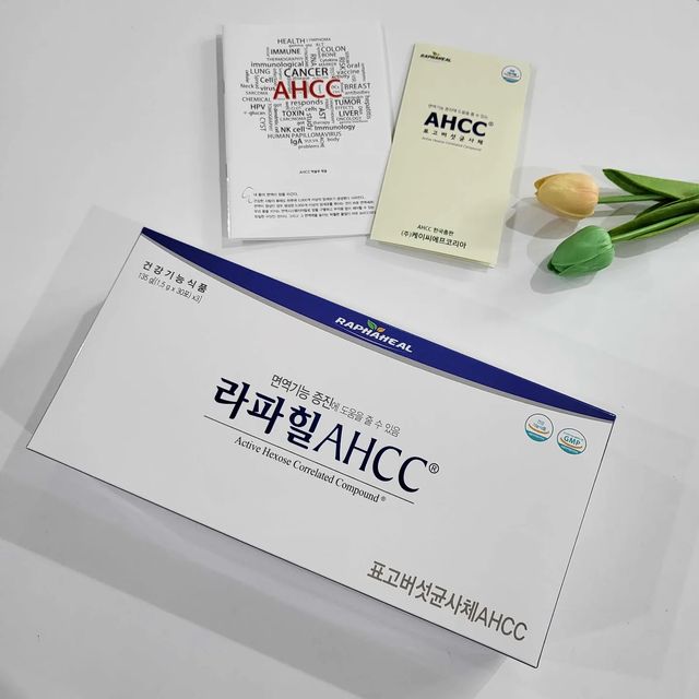 쩡아 on Instagram: "#협찬 무엇보다 면역력이 중요한 요즘이니까💪🏻 🎀라파힐AHCC 👉🏻표고버섯 균사체를 15톤 탱크에서 45일간 장기배양하여 얻어진 지표성분인 아세틸화된 a-1, 4 글루칸을