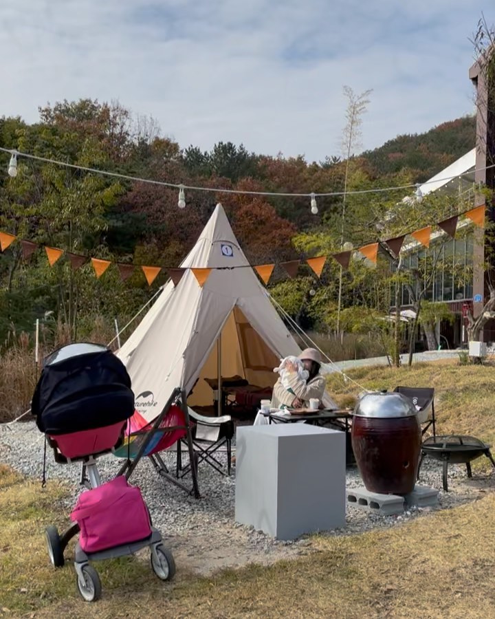 생후-38days, 브런치 캠크닉 🤍
#camping #brunch