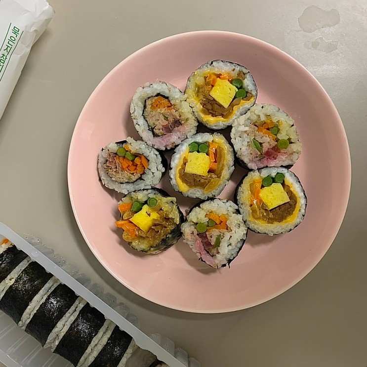 다이어트 냉동 곤약 김밥, 단백한줄