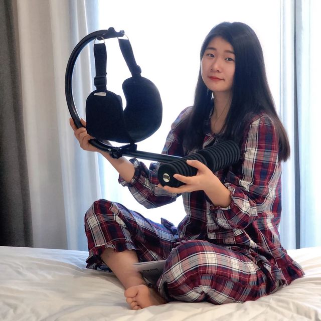 rider나갱 on Instagram: "#광고 하루종일 컴퓨터앞에 앉아있어서 그런가 목이랑 어깨부분이 제일 결리더라구요 스트레칭이 필요할때 넥해먹이 있다는 건 알게되었어요 바디스터 개운하넥은 넥