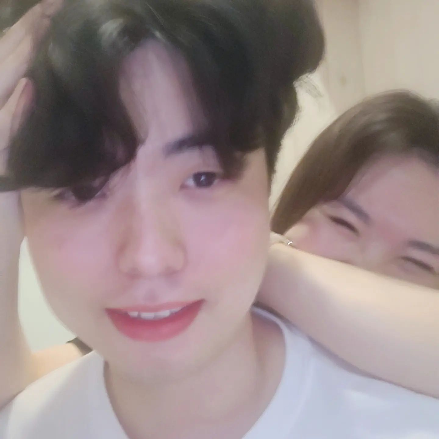 웃는이유! 머리가 배추도사라서!!