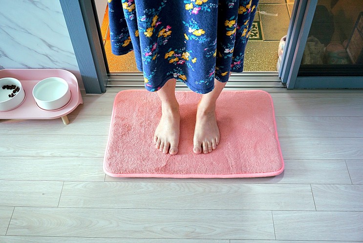 하이어데코 극세사발매트 부드러운 발깔개 로 폭신하게