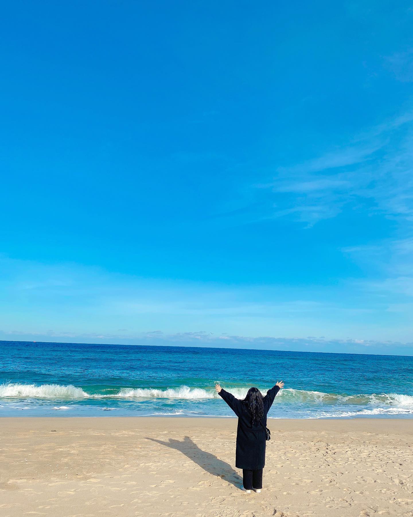 ⠀ 
아리와 첫 강릉여행💙
이상하게 안추웠던 12월 바다🌊
⠀ 
#강릉 #강릉여행 #겨울바다 #강문해변 #강아지여행 #애견동반여행 #시츄