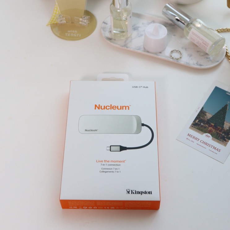 맥북usb허브 킹스톤 Nucleum 멀티 허브 7in1로 한번에 해결!