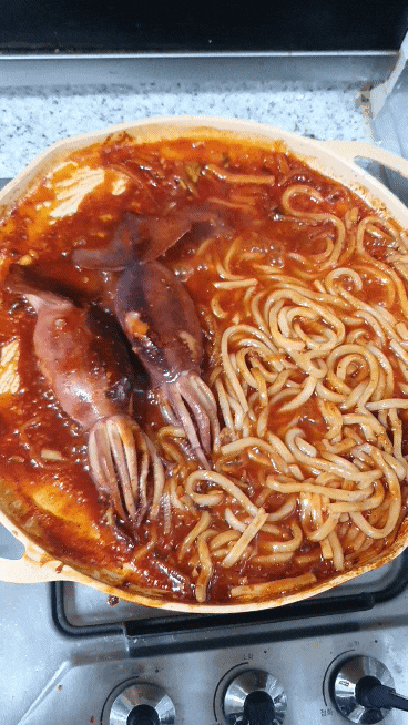 오징어볶음, 밀키트- 맛있게 매운 꼬들무불오징어♥