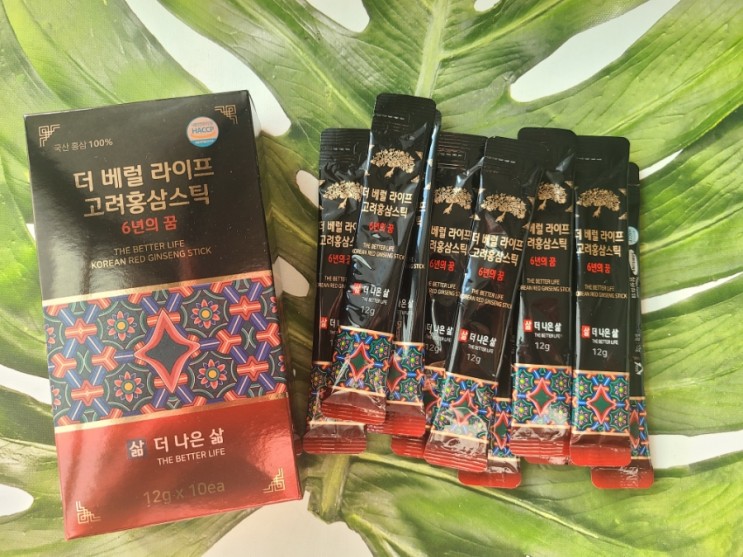 [고려홍삼] 더 베럴 라이프 6년근 홍삼스틱 가성비 부모님선물 추천