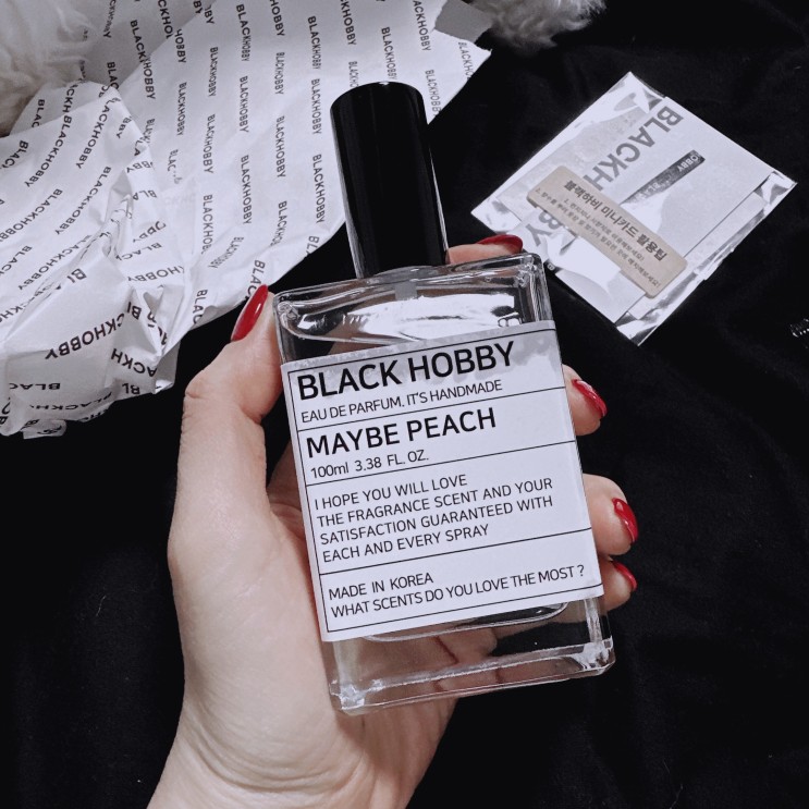 [블랙하비] 메이비피치 향수 100ml (복숭아 비누향)