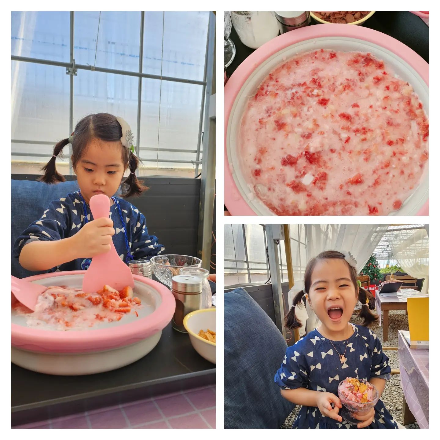 #딸기체험농장🍓 #강화도
#가족나들이
딸기 따서 아이스크림도 만들고 소소하게 있는 놀거리들로 시간 보내고 나니 하루 마감 😀 
.
.
.
#감성딸기밭🍓 #딸기따기 #딸기아이스크림만들기 #신기방기👀