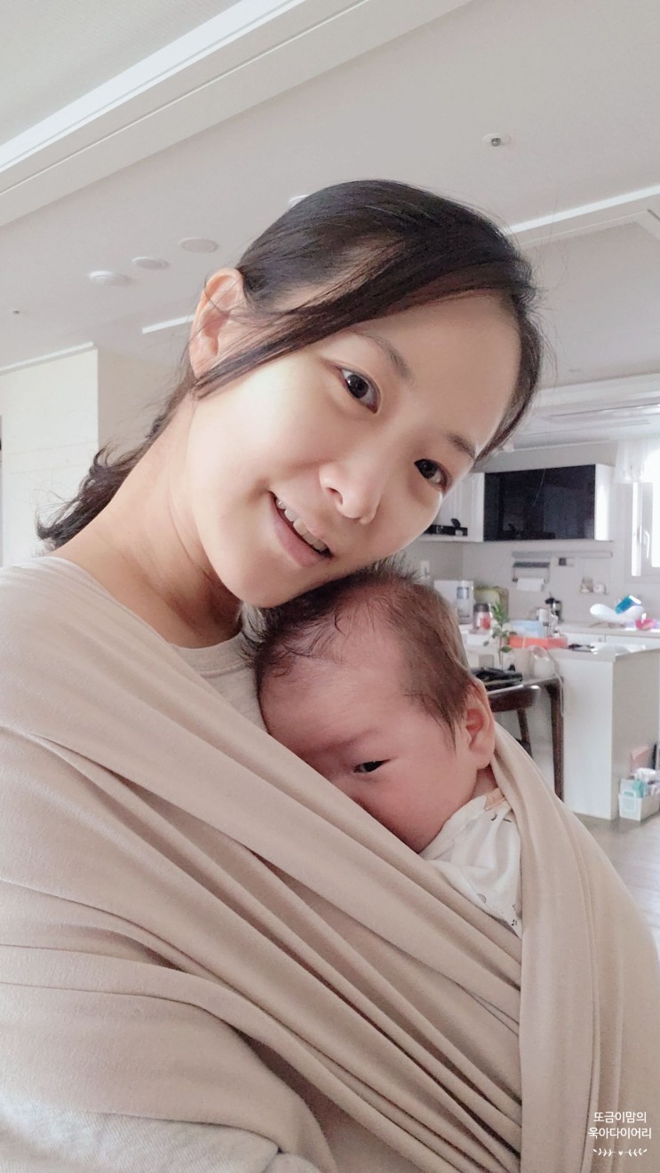 [또금이맘's pick] 잠투정 50일아기 달래는 코코루아기띠 슬링