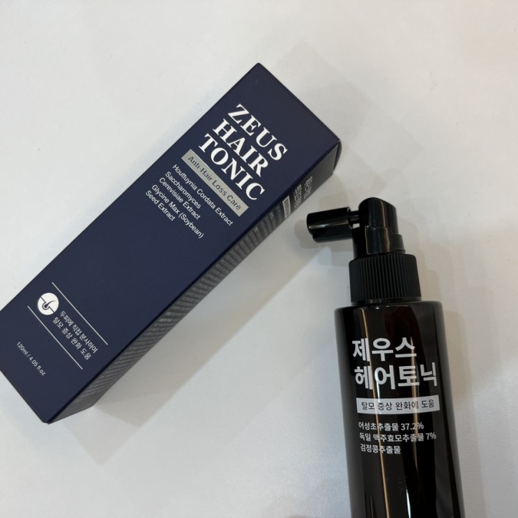 제우스 헤어토닉으로 탈모 및 두피 관리로 직접 사용한 후기