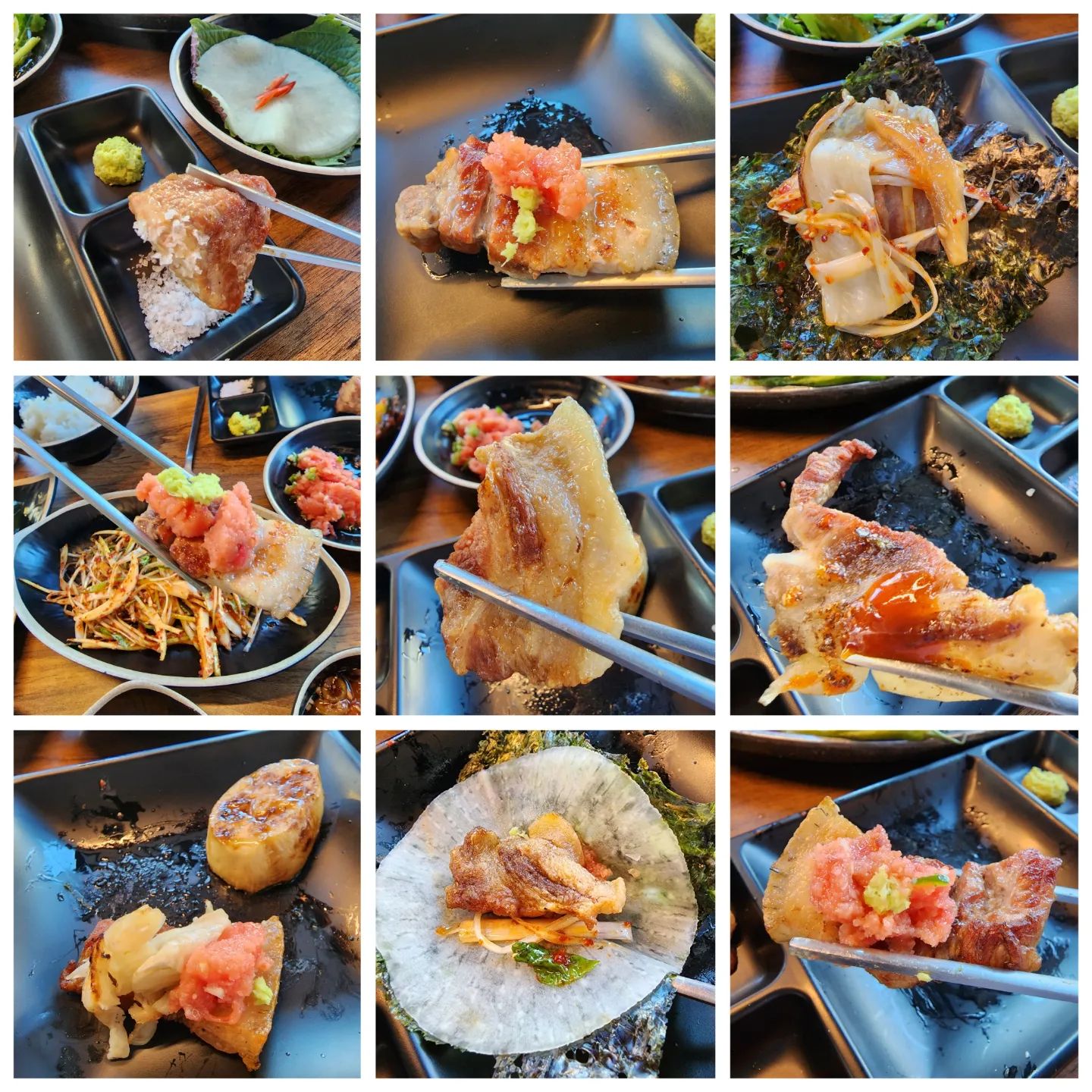 함덕해수욕장 근처에서 #함덕흑돼지
#제주삼춘 첫 방문 !!!! 
여긴 #조카세트 #삼춘김치찌개 맛집 
자기 입맛에 맞는 최고의 조합 찾기 좋구요~
전.. #명란 추천.. 안짜고 대박 막있었어용ㅋㅋ