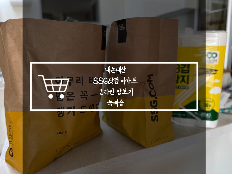 [내돈내산] 이마트 온라인 장보기 / 마트 간편히 장보기 / 신세계 상품권 사용 / 쓱 배송 / 하루배송 / 당일배송 / 마트 편하게 장보기