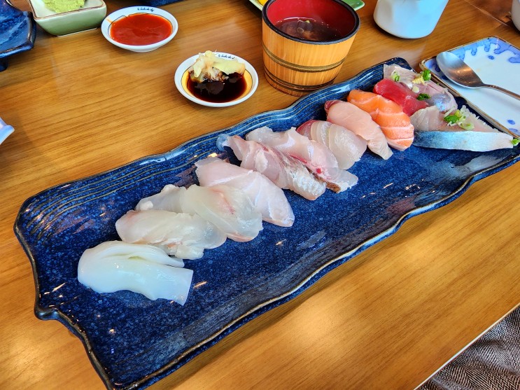제주시 오마카세 맛집 '스시우다' 현지인/관광객 모두 찾는 곳(제주공항 근처/숙성회 초밥)