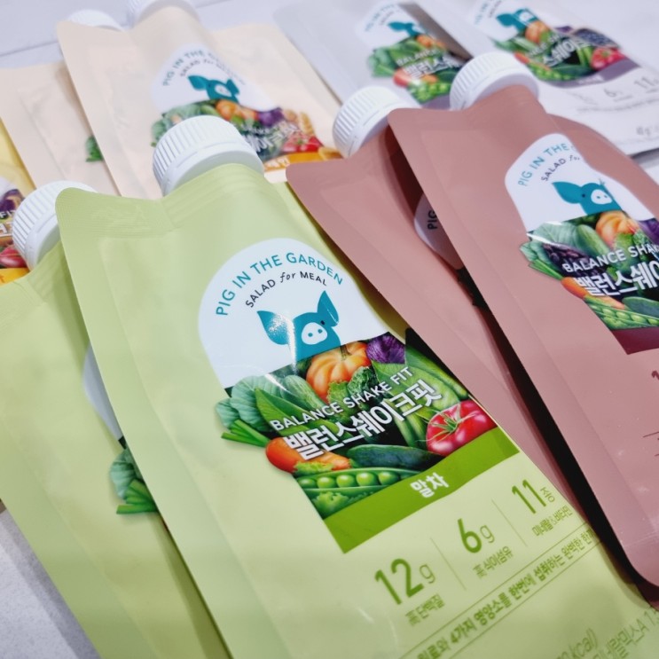 휴대하기 편하고 맛있는 식사대용 단백질 쉐이크 '피그인더가든'