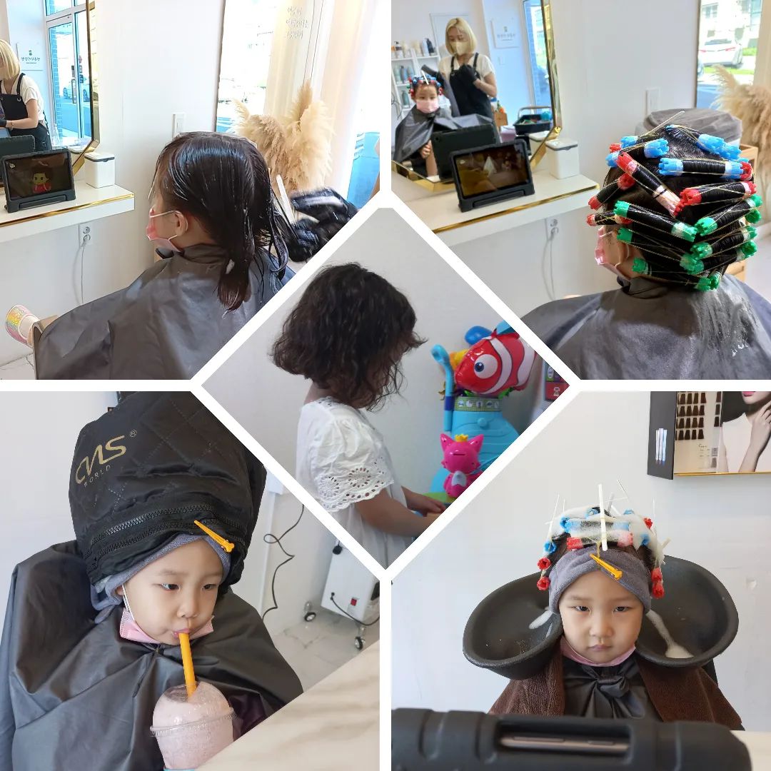 ⠀
#지난피드
⠀
태블릿과 음료 도움을 받아야 머리변신이 가능한💇‍♀️

⠀
yeonbong_hair yeonbonghair_hana #머리는역시 #연봉리미장원 #머리변신 #뽀글머리 #8월의어느날 #리틀유 #유미니미 #황금개띠맘 #황금개띠🐶 #YERIM_family👨‍👩‍👧 #맘스타그램 #딸맘스타그램 #큰예삐작은예삐와함께지내는행복한날들 #관사라이프 #홍천댁 #일상스타그램 #육아소통 #daily