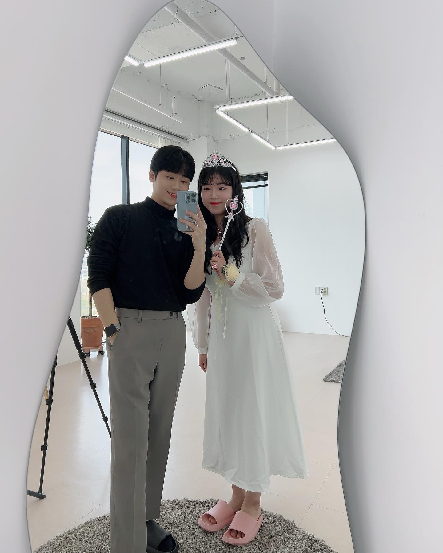 브라이덜 샤워 데려다주고 사진 한장!!!