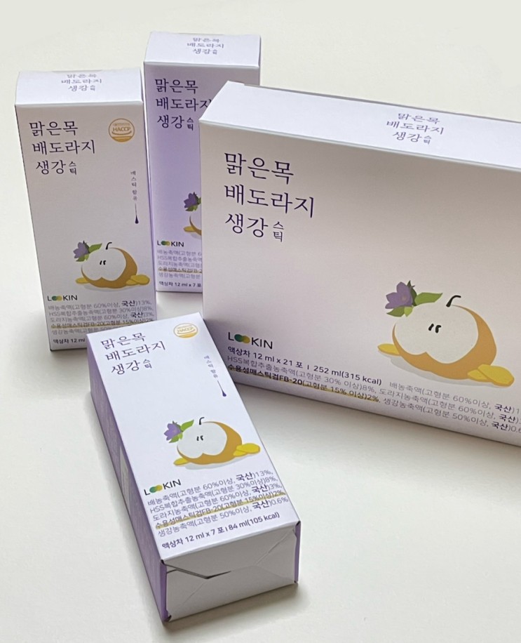 부모님 선물 추천 목 건강에 좋은 루킨 배도라지스틱