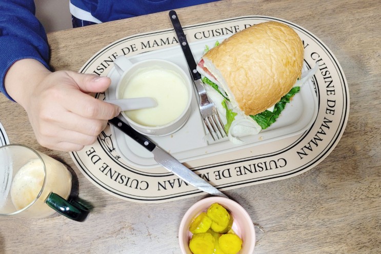 카페마마스 간편식으로 리코타치즈 샌드위치 만들기