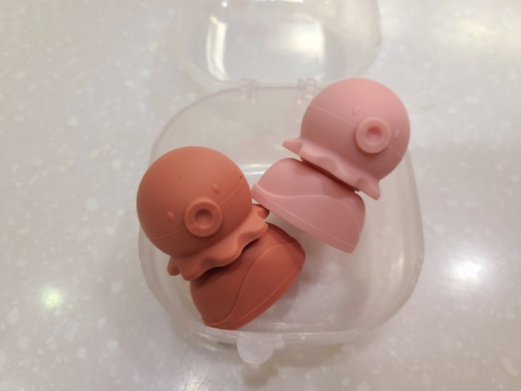 내돈내산_육아템_퍼기 유아 이유식 파우치토퍼 문어캡