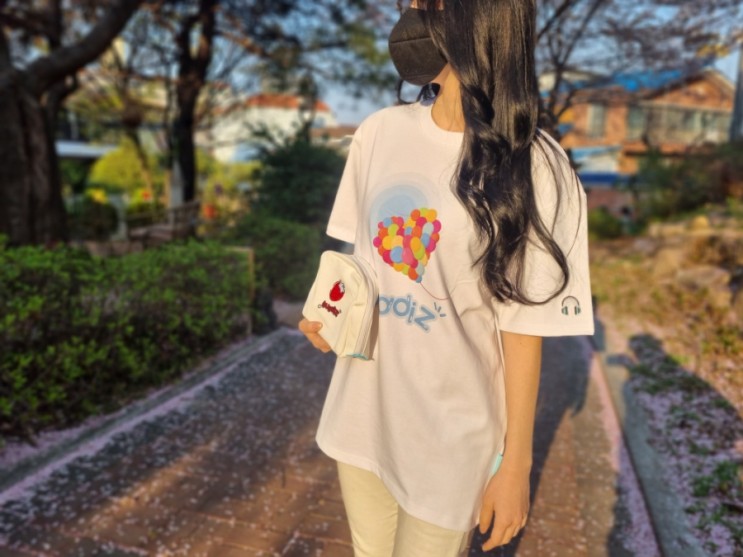 여성 오버핏반팔티 버디즈 예쁜 반팔티셔츠