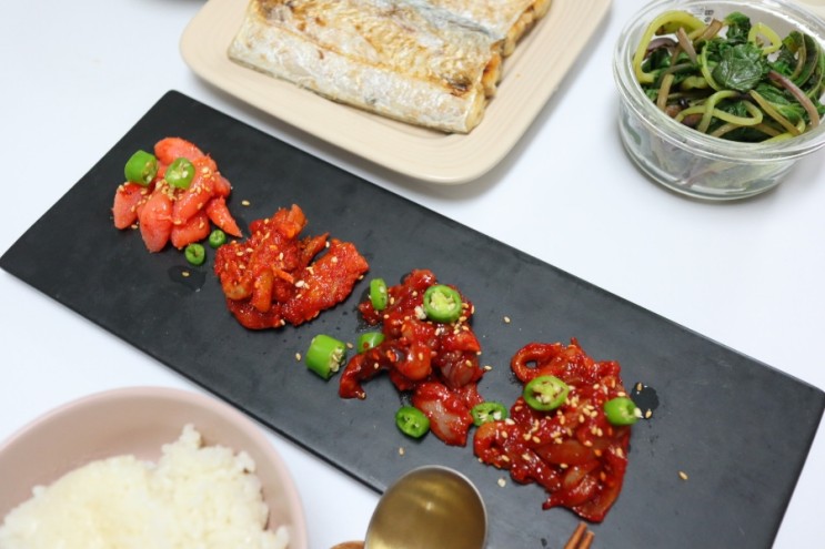 화끈하게 매운젓갈 끼닛 반찬 오징어젓갈 밥도둑 해결