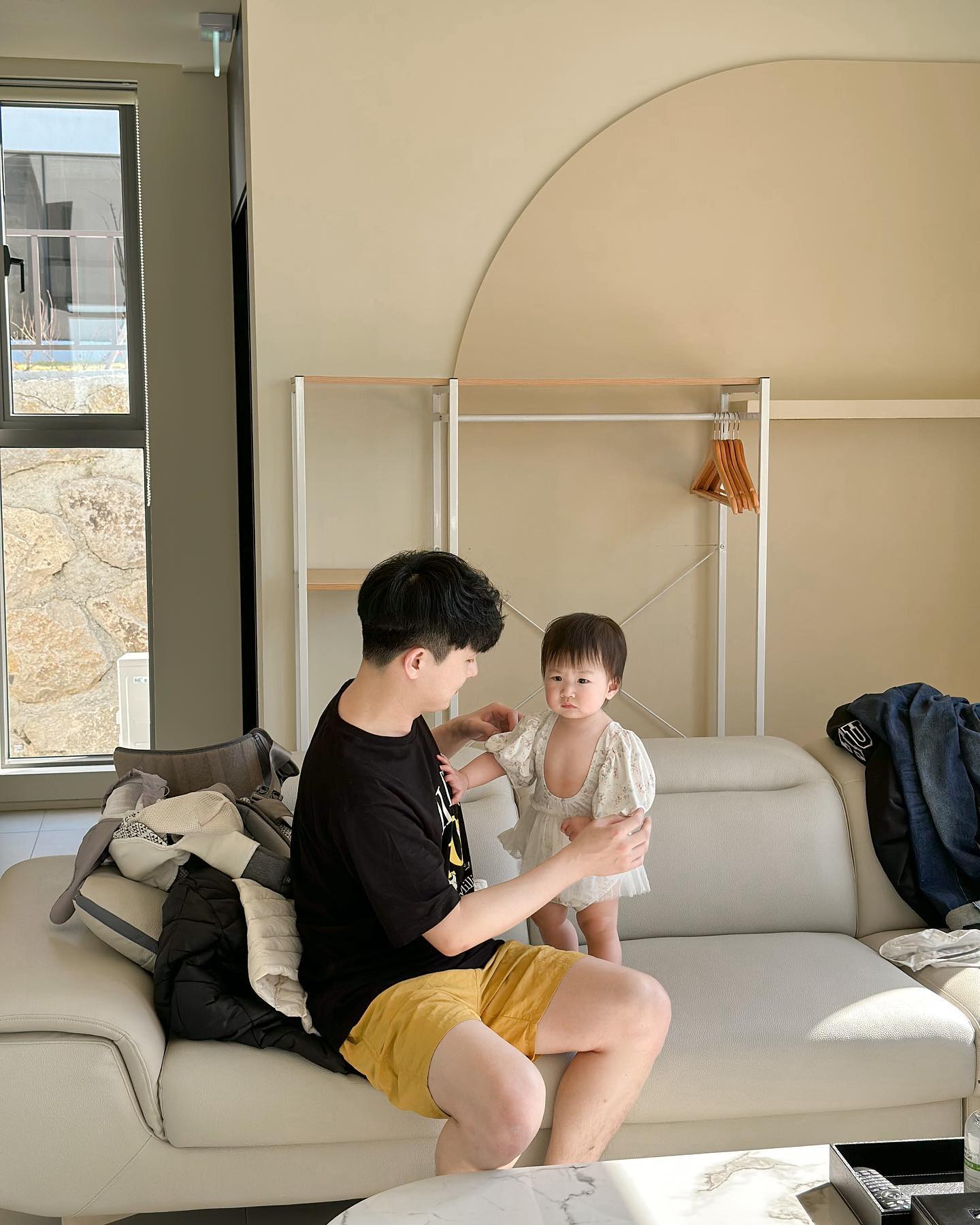 아빠랑 수영복 갈아입었는데요 #깊은유넥#로꾸꺼
