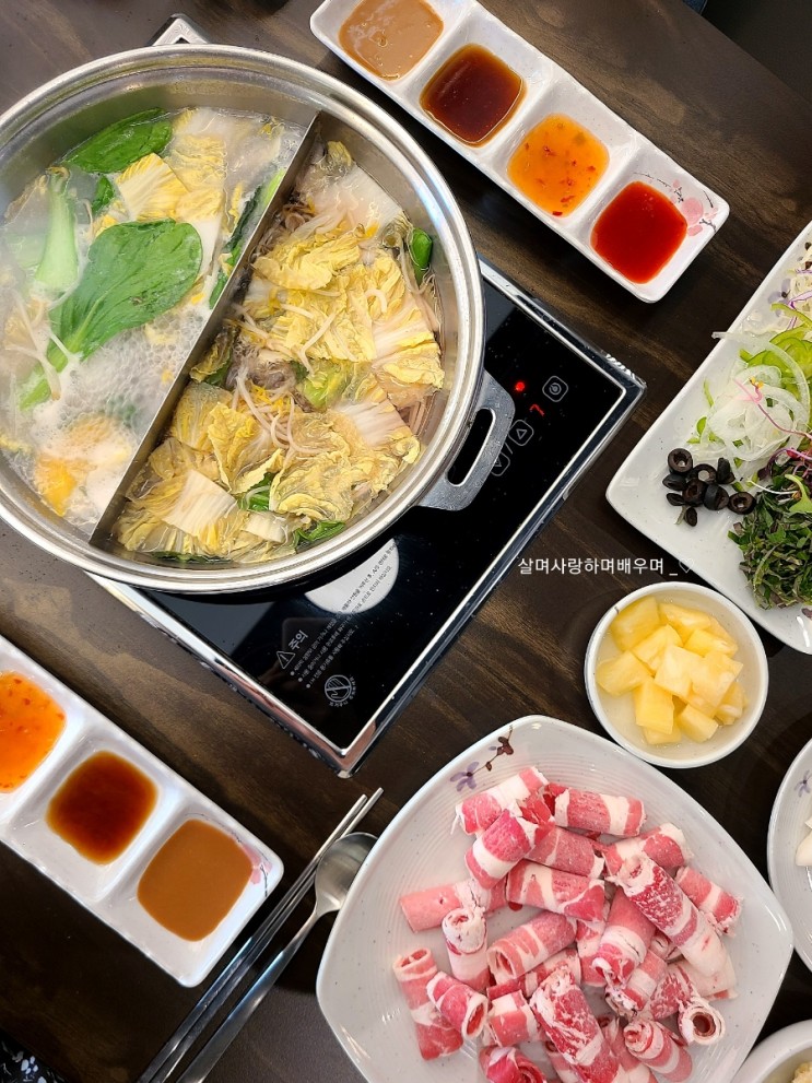 검단신도시맛집 / 샹들리에 분위기 맛집 샤브마리 ♡