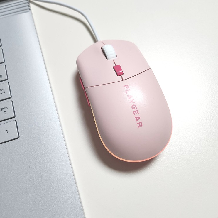 플레이기어 PM121 silent 무소음 RGB 마우스 예쁜데 기능까지 완벽!