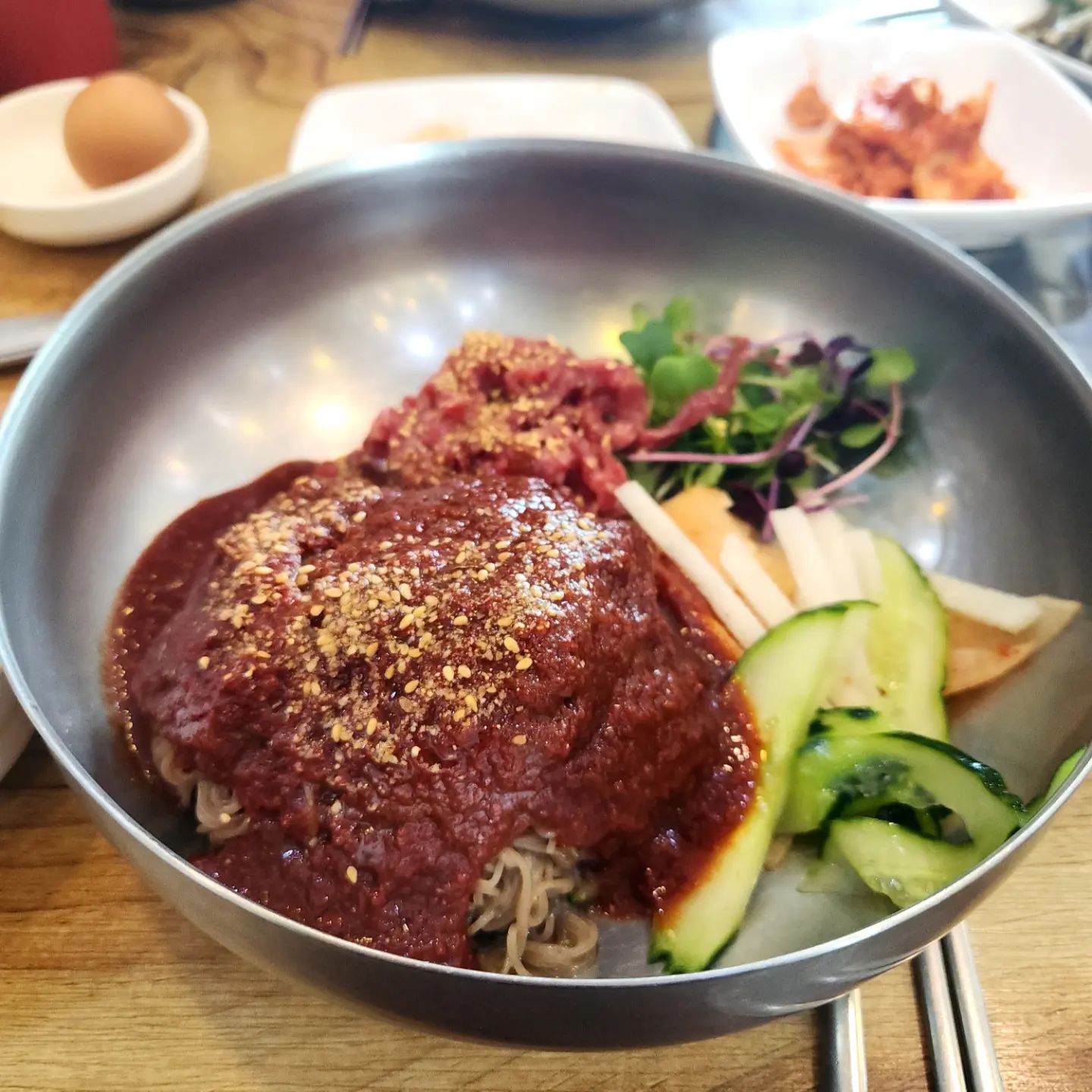 #상주맛집 #연꽃참한우 #육회비빔밥 #육회냉면