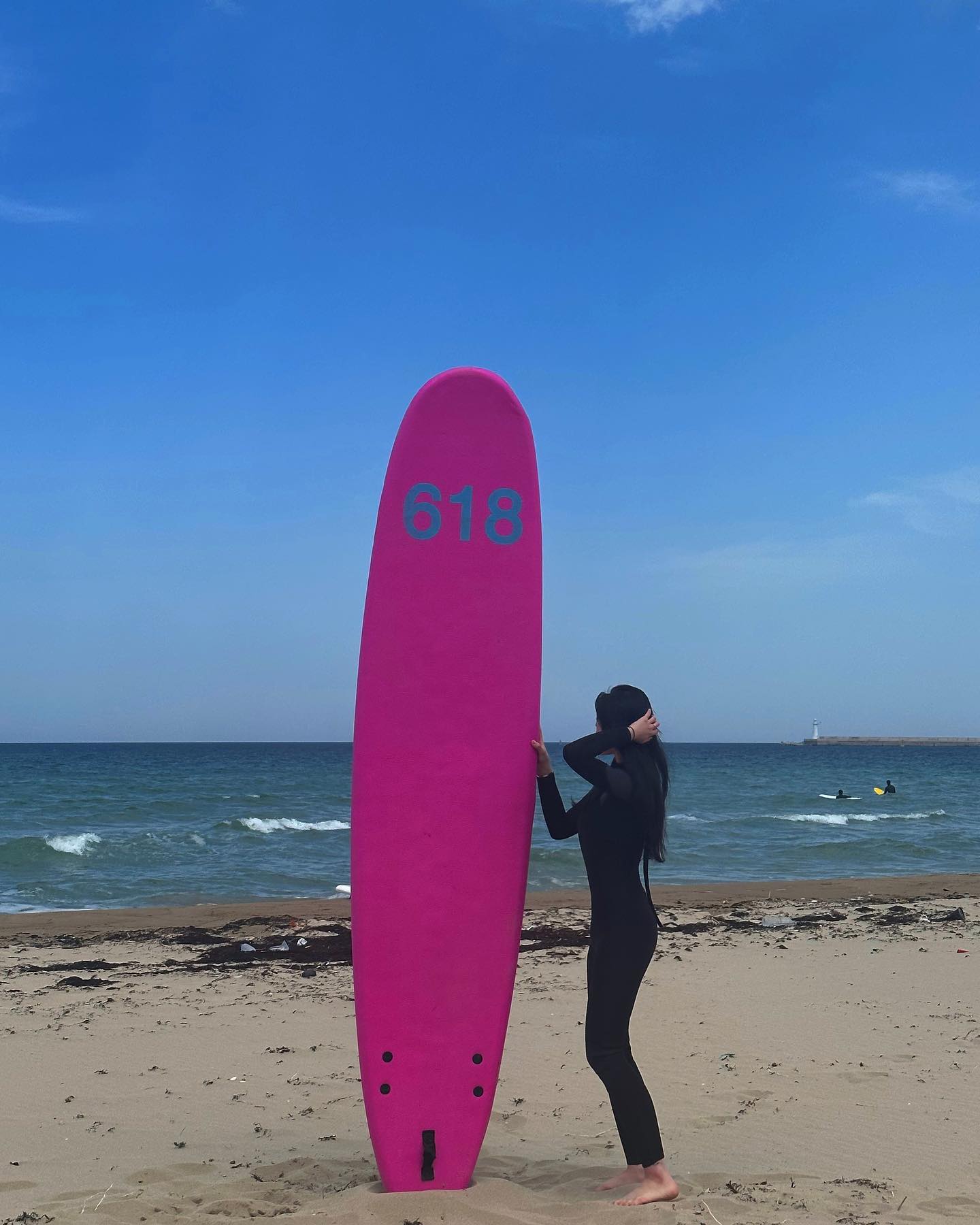 서핑이 체력소모가 심한걸 몰랐을때,,〰️🩷