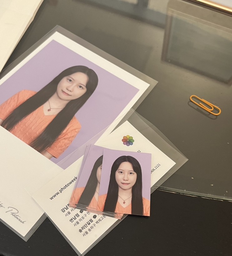 강남역사진관 컬러배경 증명사진 포토위크 인생사진 건졌어요