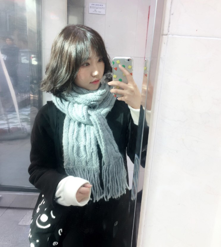 애쉬브라운 염색 이대미용실 데몬헤어 ~!