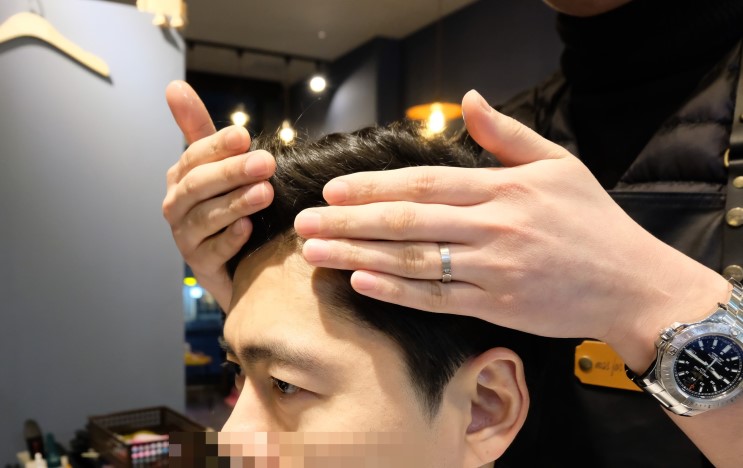 문정 남성헤어샵, 남자머리는 ★마스포맨★ 남성 전용 미용실에서 가르마펌 했어요!